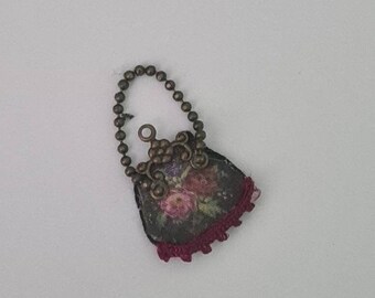 Miniature Victorian Handbag, 1/12 scale