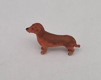 Dollhouse miniature dog , 1/48 scale