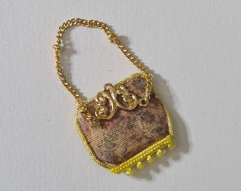 Miniature Victorian Handbag, 1/12 scale