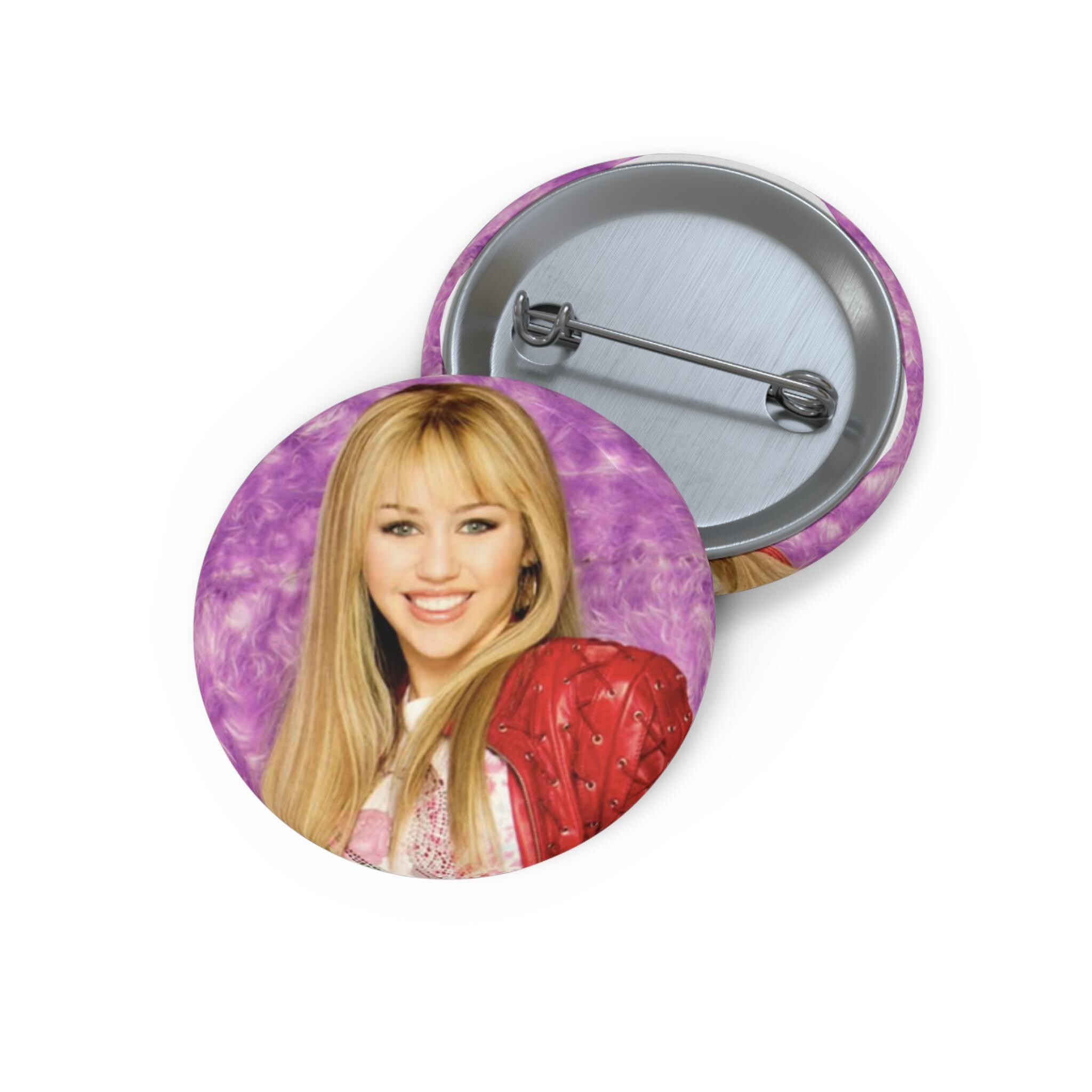 Moretti Pin Hannah Montana Button Pin Set of 6 – 1.25” Disney Miley Stewart Pins ...
