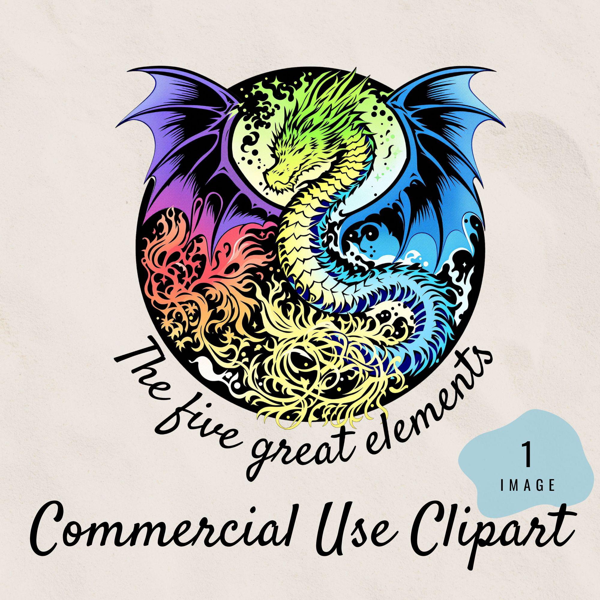 Water Element Dragon Art - Etsy, image size:2000x2000