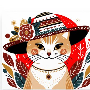 Cat Vector Ornament