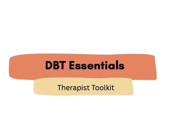 DBT Essentials Therapist Toolkit – Printable Worksheets, Skill Guides & Diary Cards (PDF Bundle)