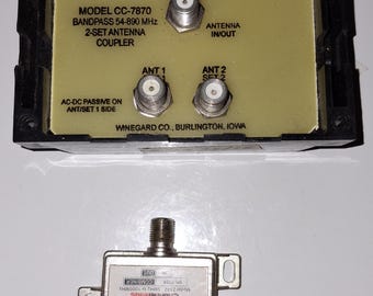 Winegard CC-7870 2-Way TV Antenna Joiner Coupler With 3 way splitter