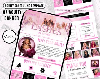 Minimalist Acuity Templates Lash Acuity Scheduling Template Lash Tech Website Acuity Business Template Lashes Booking Site White Acuity Site