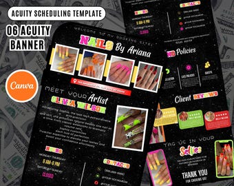 Acuity Scheduling Template Nailtech Acuity Canva Nail Scheduling Acuity Website Nail Template Acuity Scheduler Nail Stylist Acuity Site