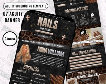 Acuity Scheduling Template Nailtech Acuity Canva Nail Scheduling Acuity Website Nail Template Acuity Scheduler Nail Stylist Acuity Site