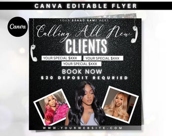 New Client Booking Flyer, Calling All New Clients