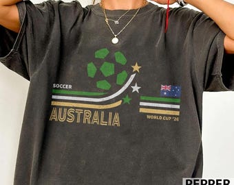 Australien Fotbolls-VM 2026 Komfortfärger Tröja, Australien 2026 Fotbollströja