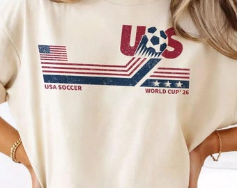 USA fotbollsvärlden vintage bekväma färger skjorta, USA fotboll t-shirt