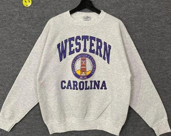 Vintage 90s Western Carolina University Sweatshirt, Western Carolina University Sweater, Western Carolina University Shirt