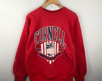 Vintage 90s Cornell University NY Sweatshirt, Cornell University Crewneck, Cornell University Shirt