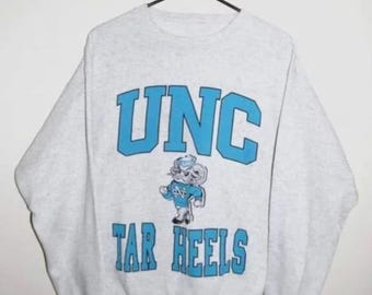Vintage 90s University of North Carolina Tar Heels Sweatshirt, UNC Tar Heels Sweater, North Carolina Tar Heels Shirt, North Carolina Hoodie