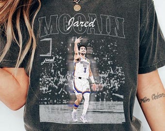 Jared McCain-tröja, OKC basket-tröja, Jared McCain Oklahoma City Thunder grafisk t-shirt, McCain vintage-tröja