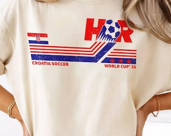 Croatia Soccer World Cup Vintage Comfort Colors Shirt, Croatia Soccer Fan Tshirt