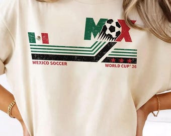 Mexikos fotbolls-VM Vintage komfortfärger skjorta, Mexikos fotbolls-VM-skjorta