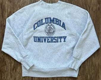 Vintage 90s Columbia University Sweatshirt, Columbia University Sweater, Columbia University Shirt