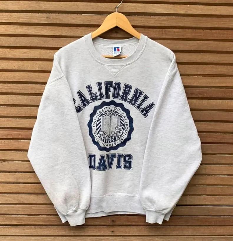 T-shirt UC Davis Aggies Homme – Bleu, Coton, Taille L (occasion Bon état)