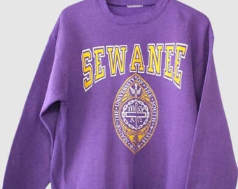 Vintage 90s Sewanee University Sweatshirt, Sewanee University of the South Tigers Sweater, Sewanee University Tshirt, Sewanee Hoodie