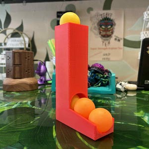 3D Printed Ping Pong Ball Dispenser | Table Tennis Storage & Easy Access Holder