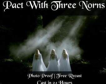 Pacto con las Tres Nornas, ritual pagano nórdico de destino y guía con Urd, Verdandi y Skuld / Lectura del pasado, presente y futuro.