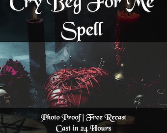 Cry Beg For Me Spell – Regret & Obsession Ritual for Apology,Emotional Return, Deep Guilt, Longing Reconciliation Energy Work