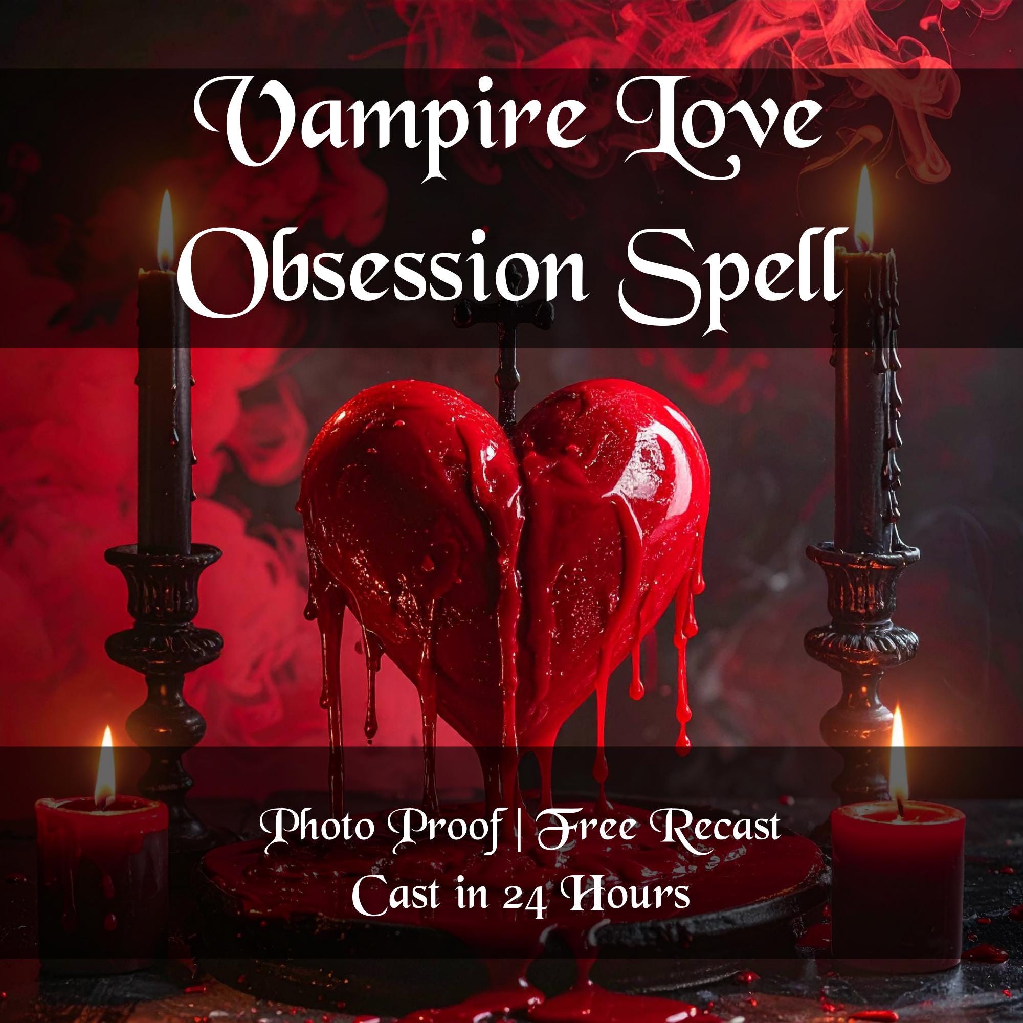 Vampire Red Ritual Vampire Love Obsession Ritual ,eternal Passion Dark Desire Spellv ...