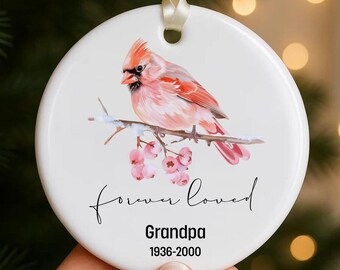 Adorno conmemorativo de cardenal personalizado, regalo de condolencia