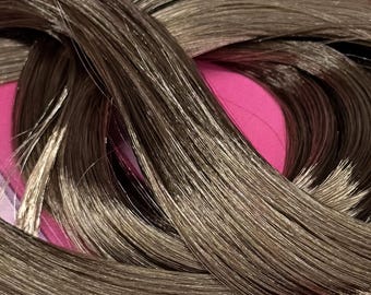 DG Straight Nylon 2Tone Cacao Blend NH024 1oz/28g 36inch/92cm brown Doll Hair