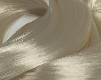 Japanese Saran Mother of Pearl 6025 1oz/28g 36inch/92cm Platinum blonde Doll Hair