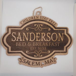 Sanderson Halloween Movie Wood Signs