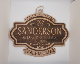 Sanderson Halloween Movie Wood Signs