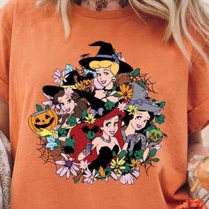 Comfort Colors Disney Princess Halloween Shirt, Witches Costume Tee, Magical Disney Trip Sweater, Disney Trip Shirt, Princess Trick or Treat