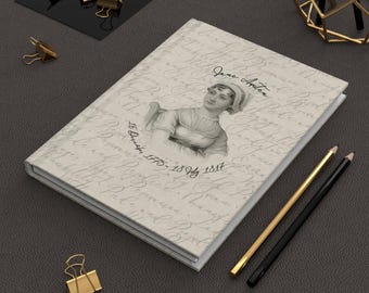 Diario o diario de tapa dura del legado de Jane Austen para San Valentín
