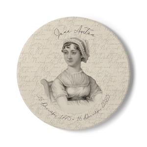 Posavasos de cerámica conmemorativo del 250.º aniversario de Jane Austen