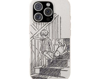 Funda biodegradable para teléfono Christopher Robin y Pooh (compatible con iPhone*)