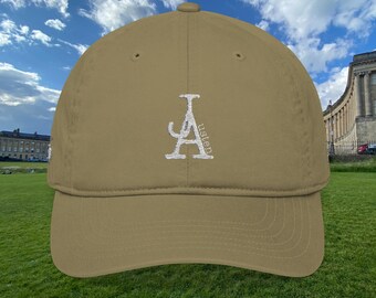 Gorra de Jane Austen de algodón orgánico y ecológica: La serie de gorras de autor, edición White Letter
