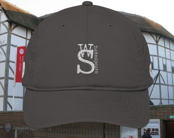 Sombrero ecológico de algodón orgánico de William Shakespeare: Serie de gorras de autor, edición White Letter