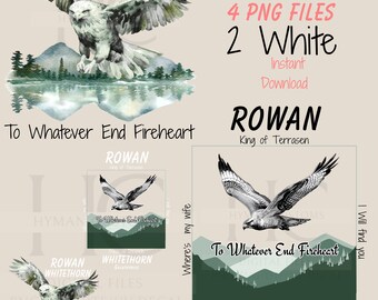 Rowan Whitethorn PNG Bundle: Throne of Glass Fan Art (Digital Download)