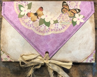 Cuaderno de diario de portafolio de sobre