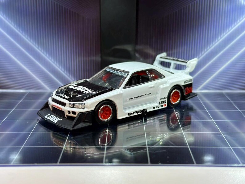 Premium Nissan Skyline GTR R34 LBWK Super Silhouette - Gloss Black ...