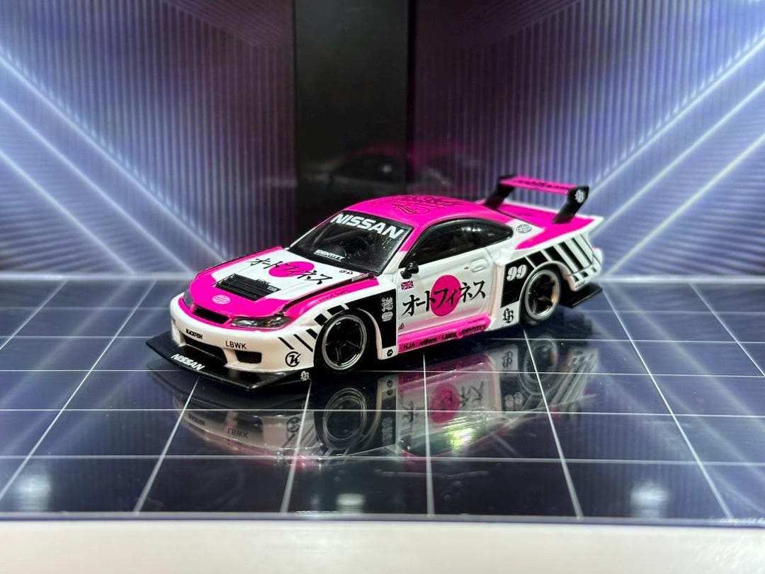 Nissan Silvia S15 LBWK Super Silhouette Loose - Japanese Kanji Pink ...