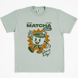 Matcha Latte Graphic Tee: Comfort Colors Unisex T-Shirt image 5