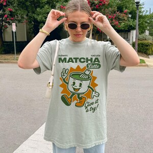 Matcha Latte Graphic Tee: Comfort Colors Unisex T-Shirt image 3