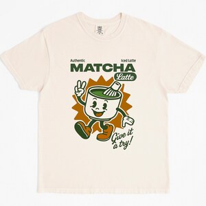 Matcha Latte Graphic Tee: Comfort Colors Unisex T-Shirt image 6