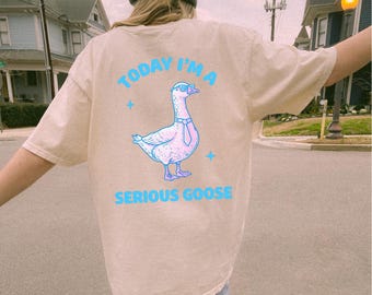 ファニーグースグラフィックTシャツ：コンフォートカラーズユニセックスTシャツ