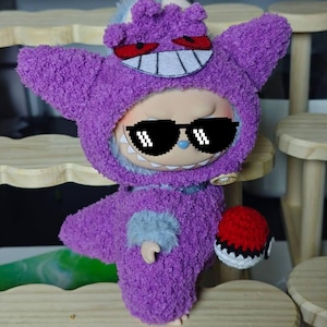 Lafufu,Monster,Doll Clothes,Doll Crochet Clothes,Doll Handmade Clothes,Doll Knitted Clothes,Doll Handmade Outfit,Gift for Kids,Gifts for Her