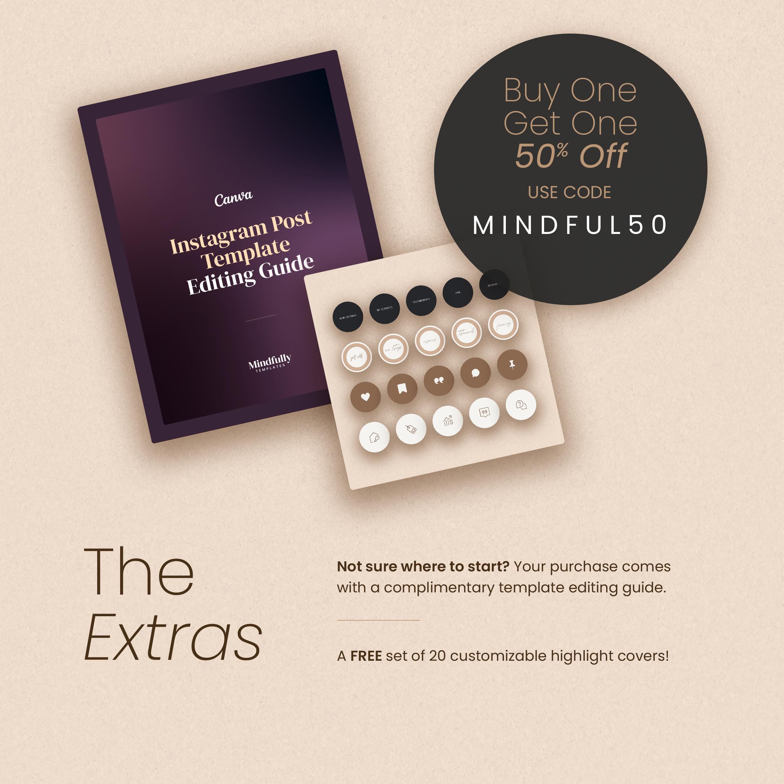 Neutral Luxury Real Estate Agent Instagram Post Bundle (customizable ...