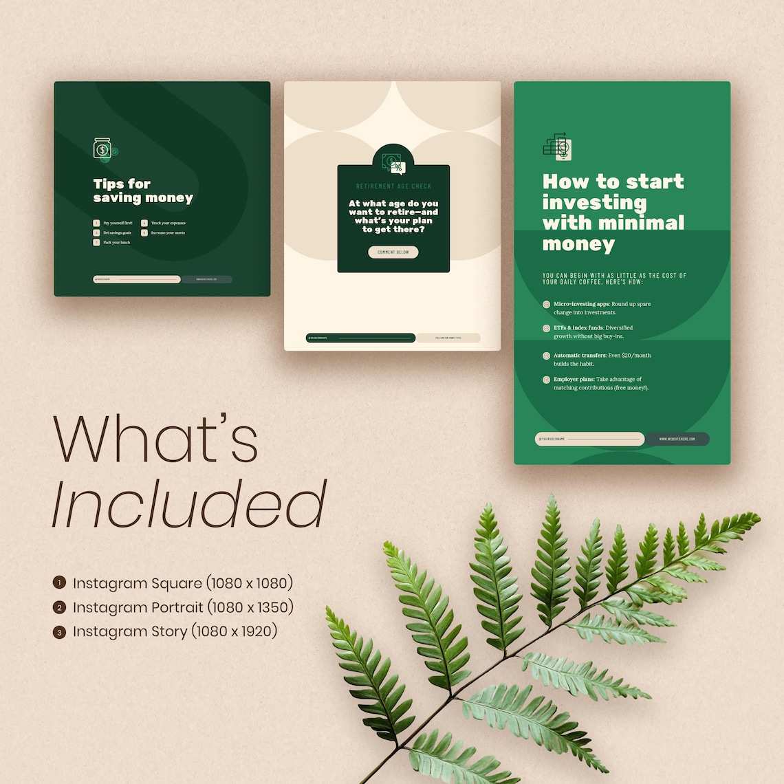Financial Coach Instagram Post Bundle (customizable Canva Templates) - Etsy