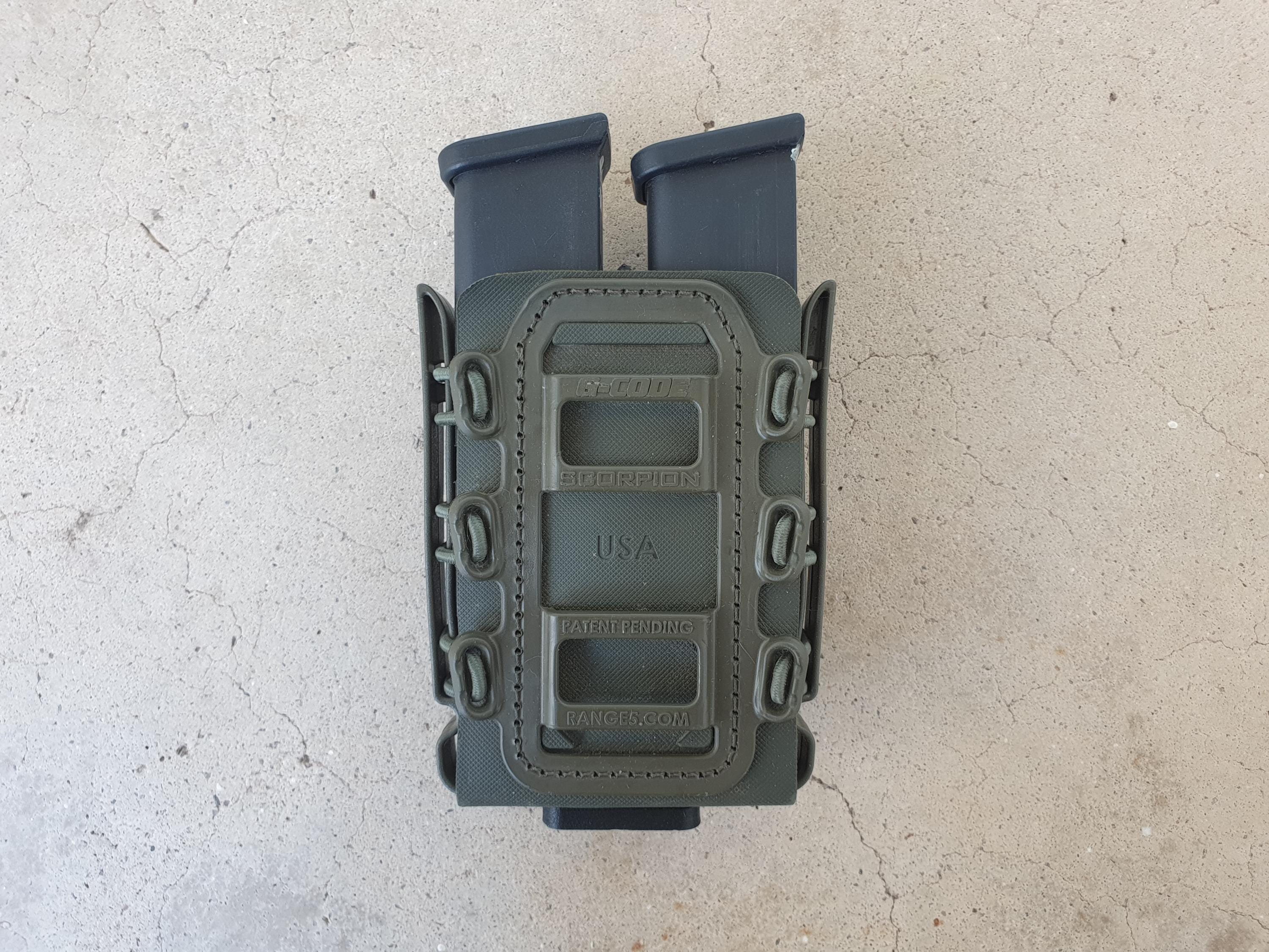 Divider/double Pistol Magazine Adapter for GCODE Scorpion Rifle